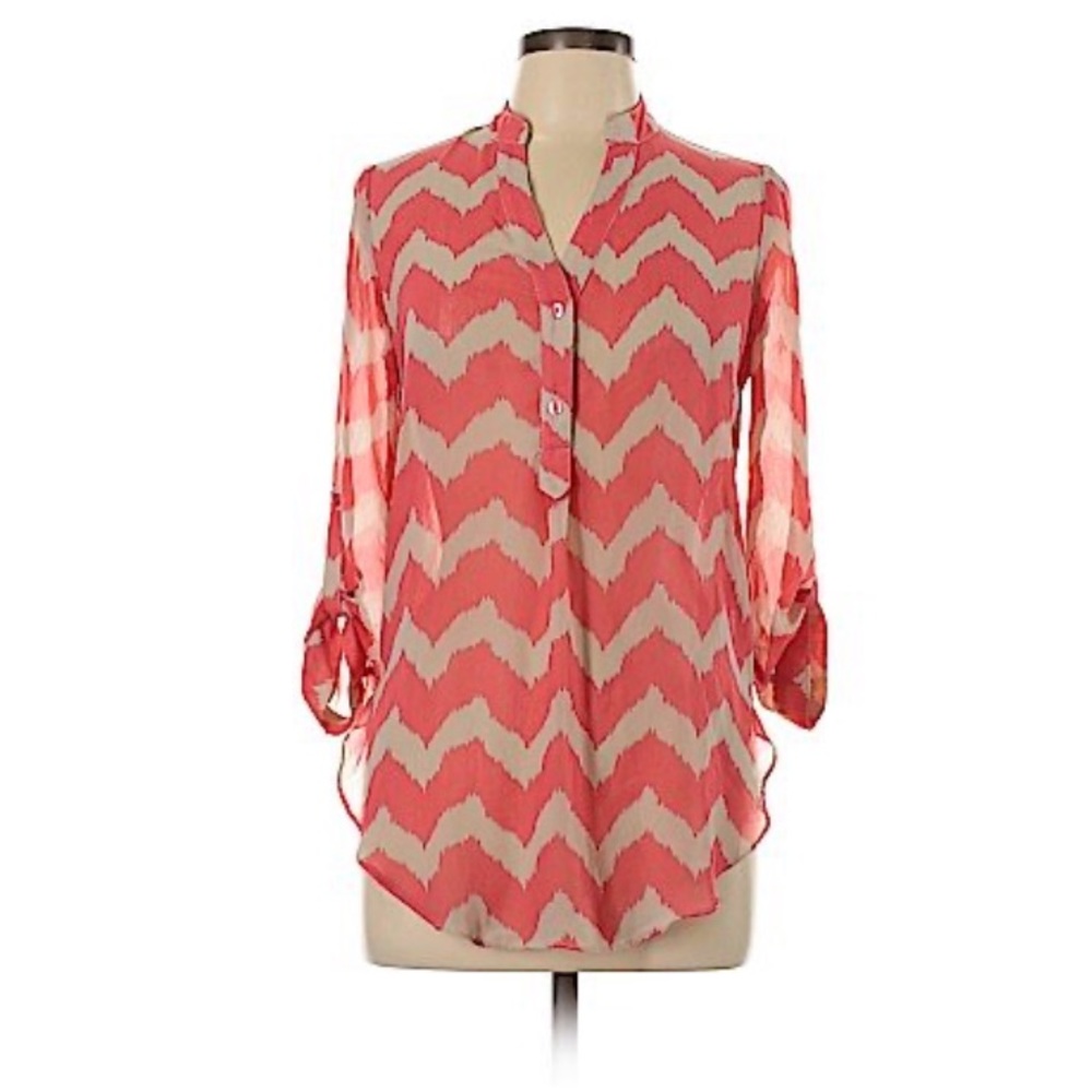 Rue 21 Hi Low Chevron Blouse